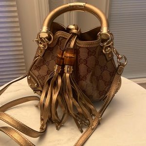 GUCCI Crystal Monogram mini Babouska Bag